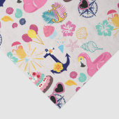 Cute Nautical Birthday Seidenpapier (Detail)