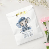Cute Nautical Blue Baby Elephant Baby Shower Geschenktütchen (Versiegelt)