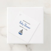 Cute Nautical Sailboat Baby Boy Couples Shower Geschenkanhänger (Beispiel)