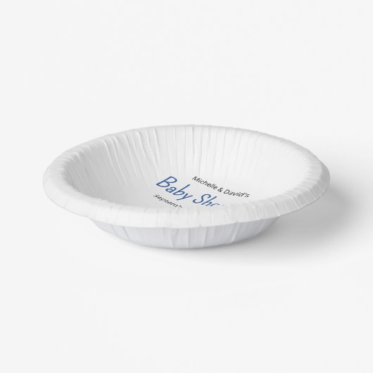 Cute Nautical Sailboat Baby Boy Couples Shower Pappteller (Gewinkelt)