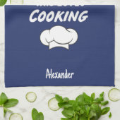 Cute Navy Blue Cooking Gifts For Little Boys Kids Geschirrtuch (Gefaltet)