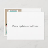 Cute New Address Announcement Postkarte (Vorne/Hinten)