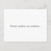 Cute New Address Announcement Postkarte (Vorderseite)