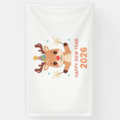 cute new year party banner 2026 (Vertikal)