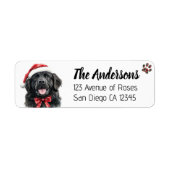Cute Newfoundland Dog with Santa Hat (Vorne)