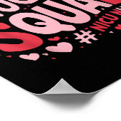 Cute Nicu Nurse Valentines Day Snuggle Squad Neona Poster (Ecke)