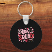 Cute Nicu Nurse Valentines Day Snuggle Squad Neona Schlüsselanhänger (Vorderseite)