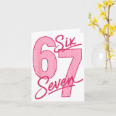 Cute Nk 67 Valentine Six Seven Funny Meme Women Gi Karte (Gelbe Blume)