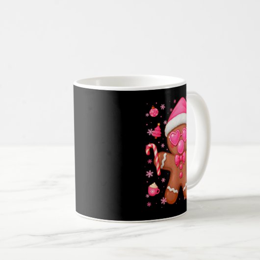 Cute Nk Gingerbread Bubble Gum Christmas Xmas Girl Kaffeetasse (VorderseiteRechts)