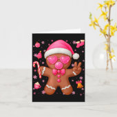 Cute Nk Gingerbread Bubble Gum Christmas Xmas Girl Karte (Gelbe Blume)