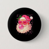 Cute Nk Santa Snowflake Christmas Pajamas Xmas Gir Button (Vorderseite)