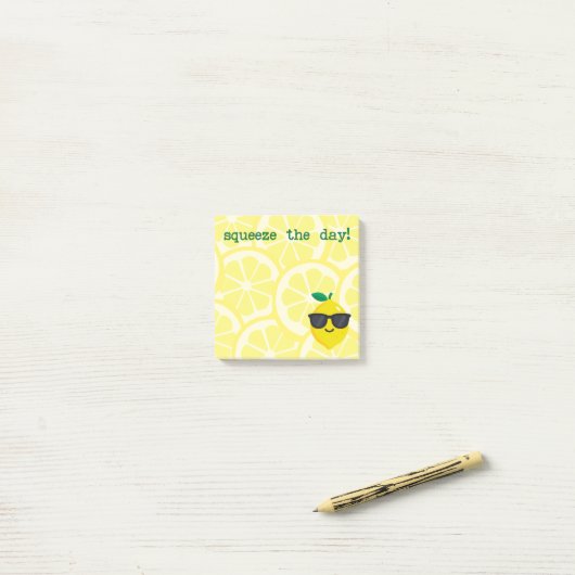 Cute Notepad | Squeeze the Day | Office Notes Post-it Klebezettel (Auf Schreibtisch)