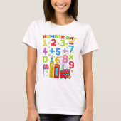 Cute Numbers Maths Learning Cartoon Tee For KidsUK (Vorderseite)