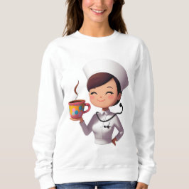 Cute Nurse Coffee Sweatshirt