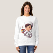 Cute Nurse Coffee Sweatshirt (Vorne ganz)