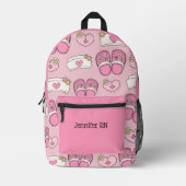 Cute Nurse Hats and Clogs Bedruckter Rucksack (Vorderseite)