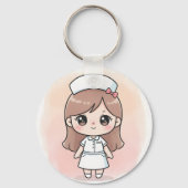 Cute Nurse Keychain Schlüsselanhänger (Vorderseite)