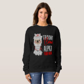 Cute Nurse Paramedic EMT  Alpaca Your Wound Trauma Sweatshirt (Vorne ganz)