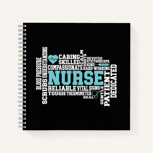 Cute Nurse RN LVN Nursing School Medical Notizblock (Vorderseite)