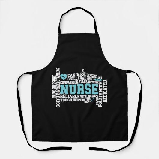 Cute Nurse RN LVN Nursing School Medical Schürze (Vorderseite)
