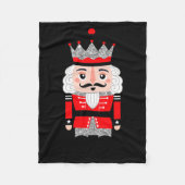 Cute Nutcracker Christmas Womens  Fleecedecke (Vorderseite)