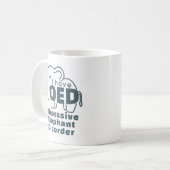 Cute Obsessive Elefant Disorder Kaffeetasse (Vorderseite Links)