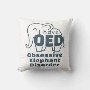 Cute Obsessive Elefant Disorder Kissen