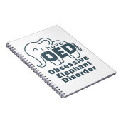 Cute Obsessive Elefant Disorder Notizblock (Rechte Seite)
