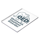 Cute Obsessive Elephant Disorder  Notizblock (Linke Seite)