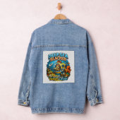 Cute Ocean Adventure Humor, Funny Sloth Diving art Jeansjacke (Hangar)