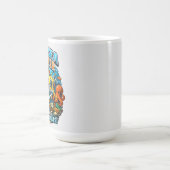 Cute Ocean Adventure Humor, Funny Sloth Diving art Kaffeetasse (Mittel)