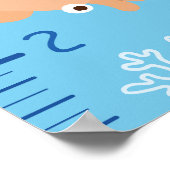Cute Ocean Animals Growth Chart Poster (Ecke)