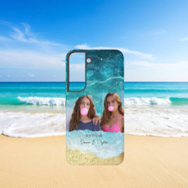 Cute Ocean/Beach Besties Custom Photo Samsung Galaxy Hülle