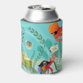 Cute Ocean Friends with Pirate Theme Can Cooler Dosenkühler (Kanne Rückseite)