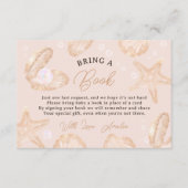 Cute ocean little pearl baby shower bring a book begleitkarte (Vorderseite)