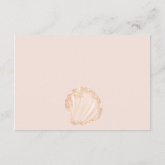 Cute ocean little pearl baby shower bring a book begleitkarte (Rückseite)