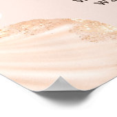 Cute ocean little pearl baby shower welcome poster (Ecke)