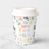 Cute Ocean Under the Sea Animal Baby Shower Pappbecher (Rechts)