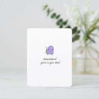 Cute Octopus Birthday Card Feiertagskarte