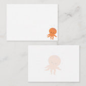 Cute Octopus Cartoon Blank Mitteilungskarte (Vorne/Hinten)