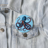 Cute Octopus Pin - Custom Button Badge Gift (Beispiel)