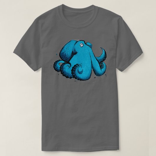 Cute octopus sticker Fantasy art T-Shirt (Design vorne)