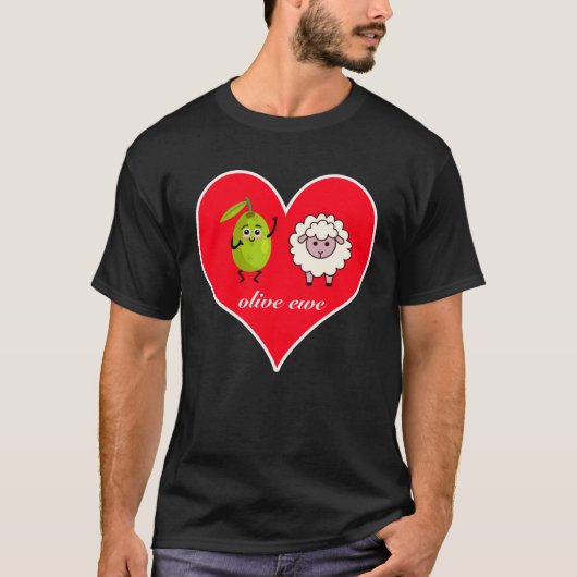Cute Olive Ewe  Tell Someone I Love You T-Shirt (Vorderseite)