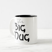 Cute One Huge Mug Custom Name Novelty Jumbo Zweifarbige Tasse (Vorderseite Links)