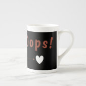 Cute Oops Teddy Bear Specialty Mug with Heart Porzellantasse (Rechts)