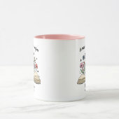 Cute open book flowers coworker retirement custom tasse (Zentrum)
