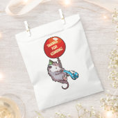 Cute Opossum Thanks For Coming! Party Red Balloon Geschenktütchen (Ausgeschnitten)