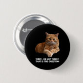 Cute Orange Cat Button (Vorne & Hinten)