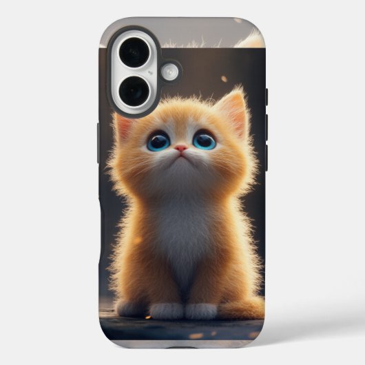 Cute Orange Cat Case-Mate iPhone Hülle (Rückseite)