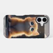 Cute Orange Cat iPhone 16 Hülle (Rückseite (Horizontal))